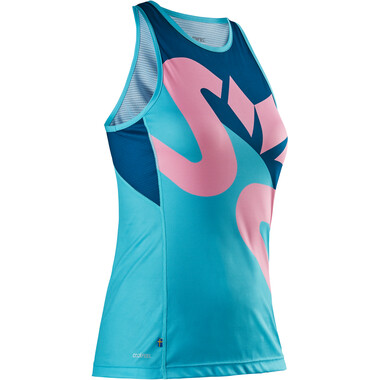 Camiseta de tirantes SALMING RACE AIR Mujer Azul/Rosa 2020 0